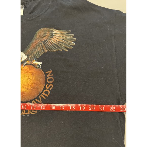 Harley Davidson Black T shirt XL Tee Columbia TN 2012 South of Nashville Rules - Picture 6 of 8